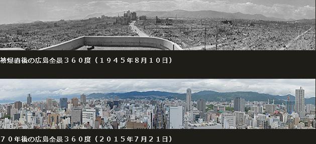 Японские СМИ опубликовали архивное панорамное фото Хиросимы после ядерного удара