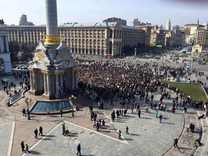 Митинг на майдане 6 марта: «Православных выгнать, с Россией воевать»
