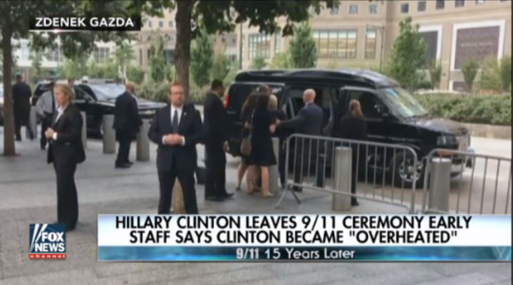 Клинтон стало плохо на траурной церемонии по случаю 11 сентября