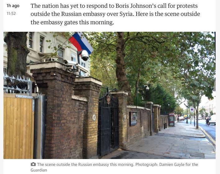 Британцы проигнорировали призыв главы МИД Бориса Джонсона устраивать демонстрации у посольства России