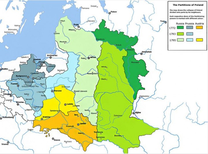 С третьей попытки: как Речь Посполитую делили Австрия, Пруссия и Россия