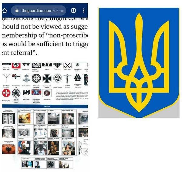 Великобритания внесла украинский тризуб в список экстремистских символов
